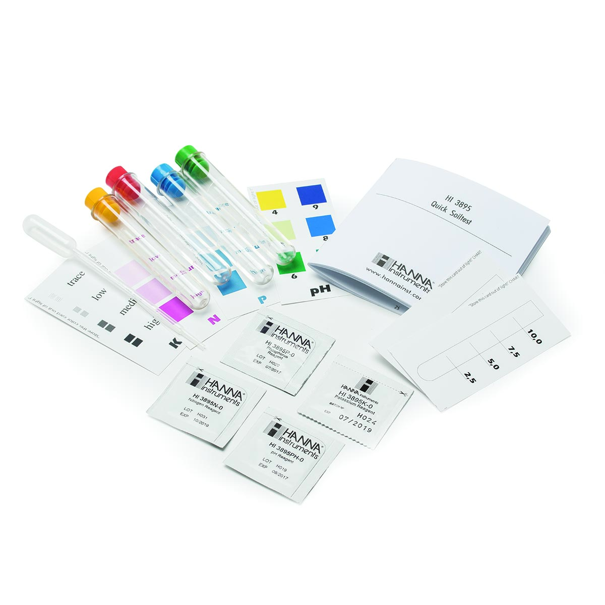 NPK Hemijski test set za analizu zemljišta (10 testova za svaki)
