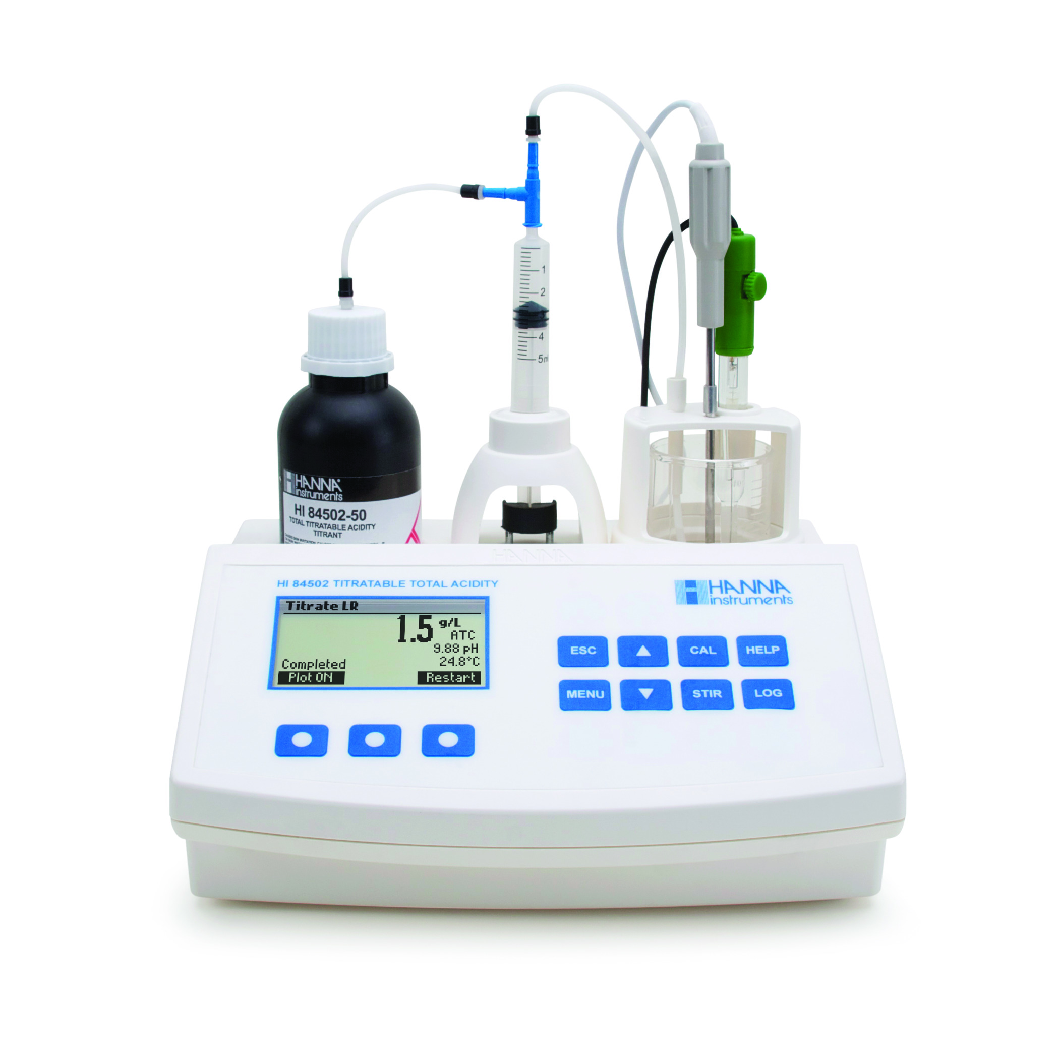 Mini titrator za određivanje ukupne kiseloisti vina (TA) - HI84502